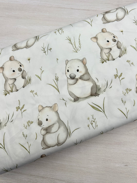 Baby Wombat - Woven Fabric