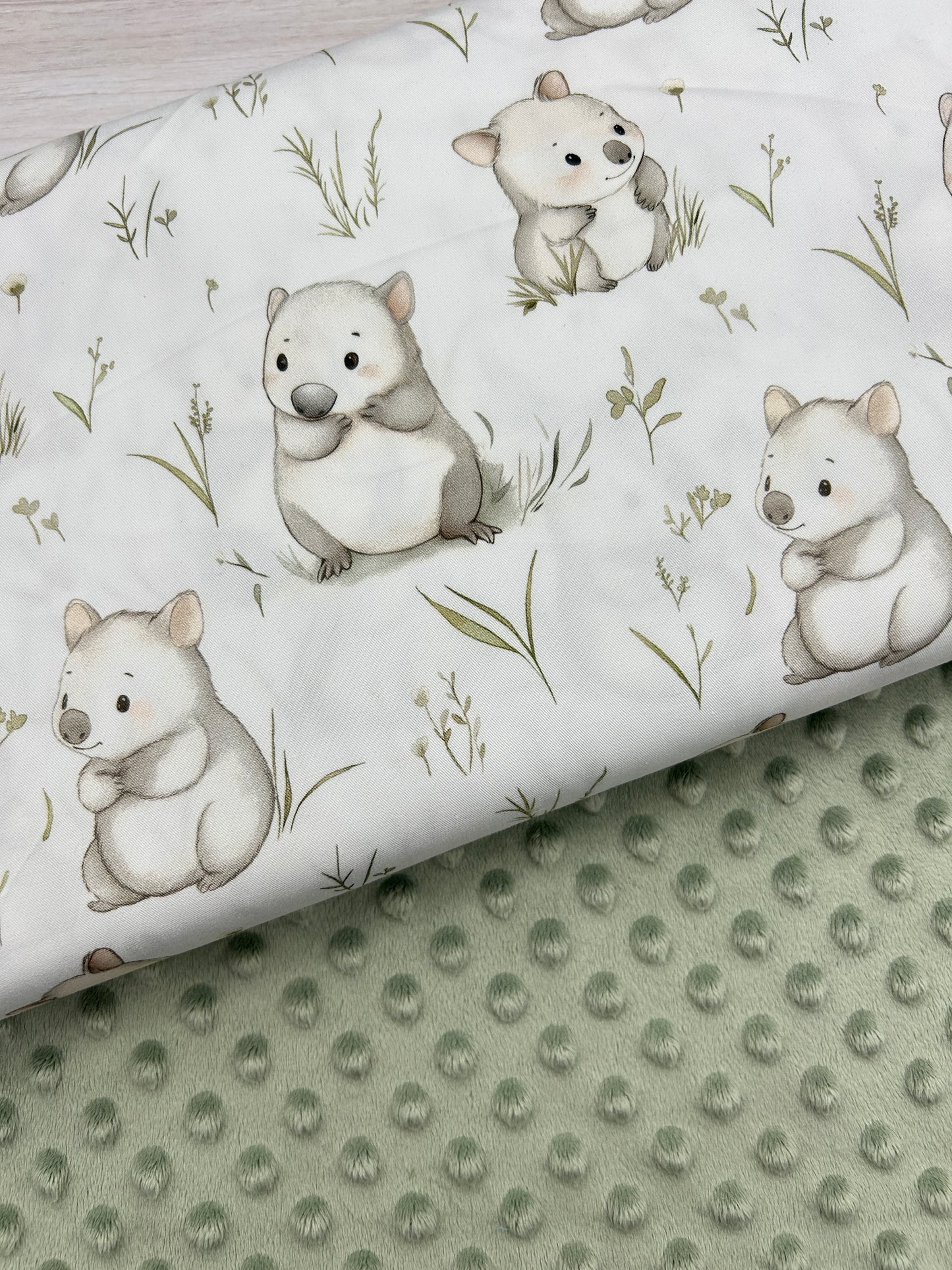 Baby Wombat - Woven Fabric