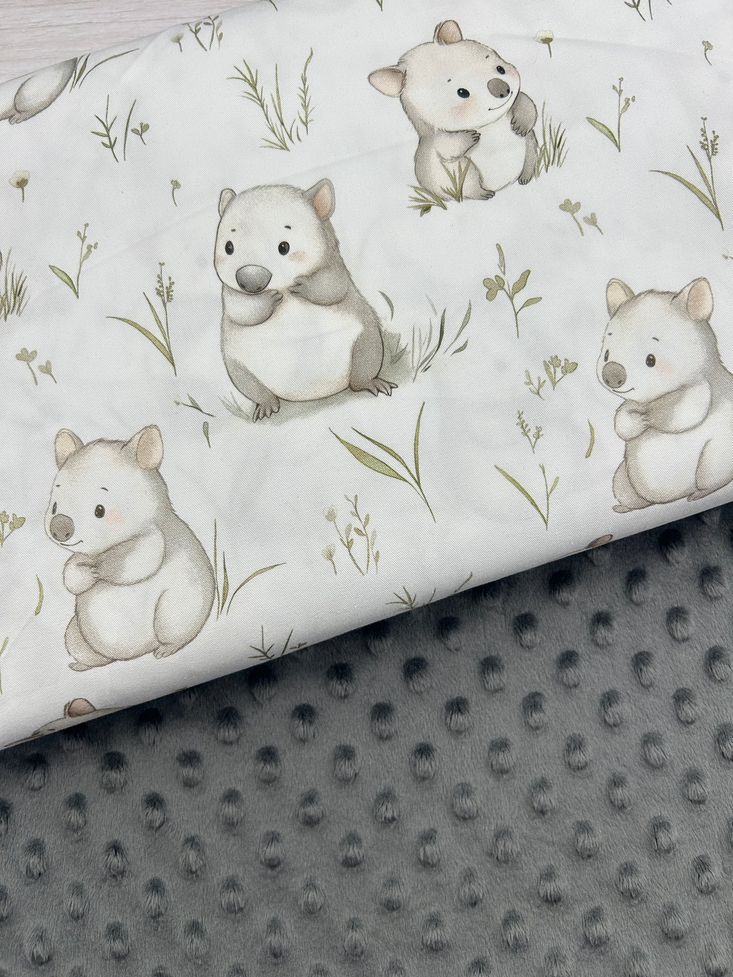Baby Wombat - Woven Fabric