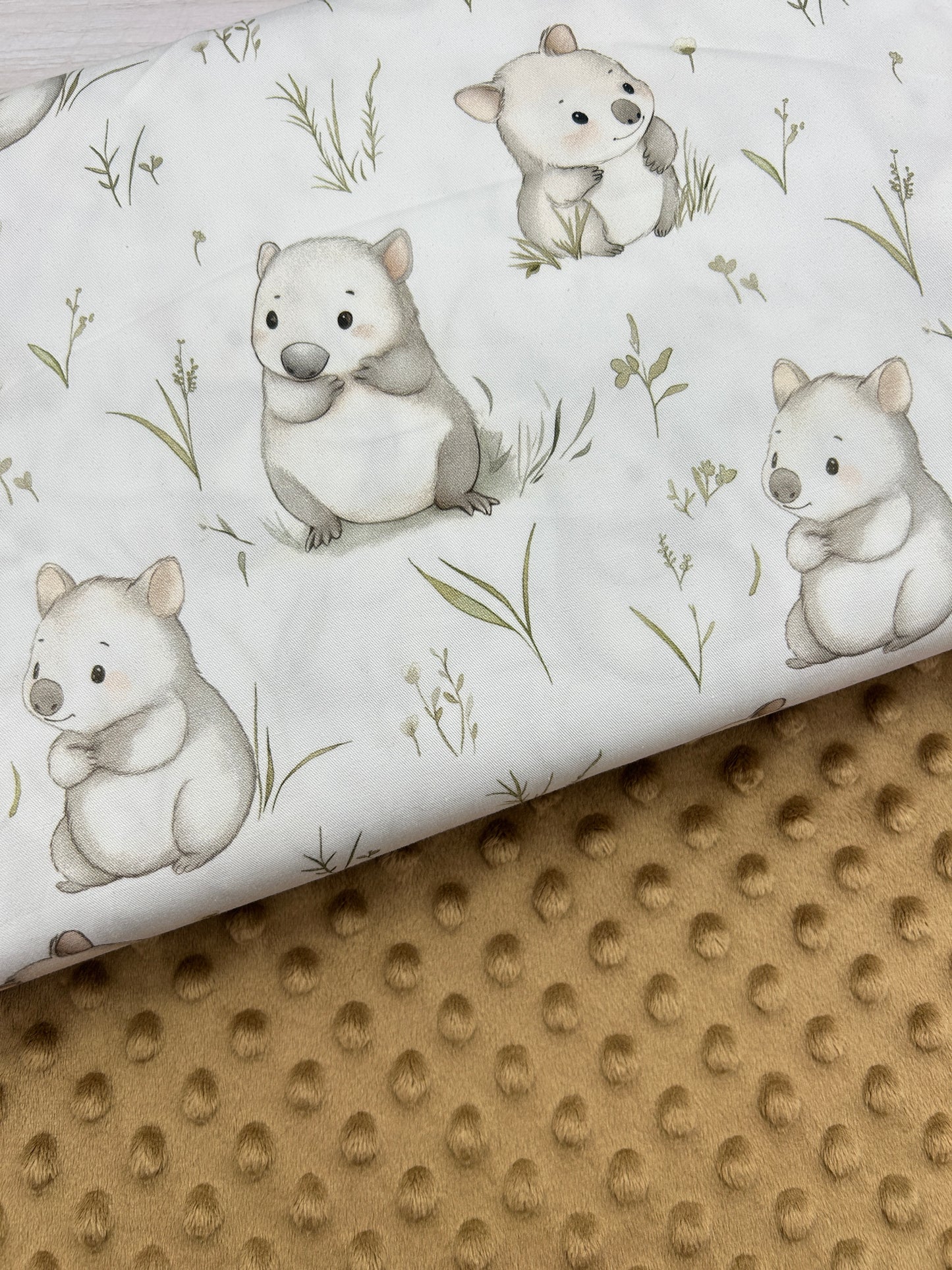 Baby Wombat - Woven Fabric