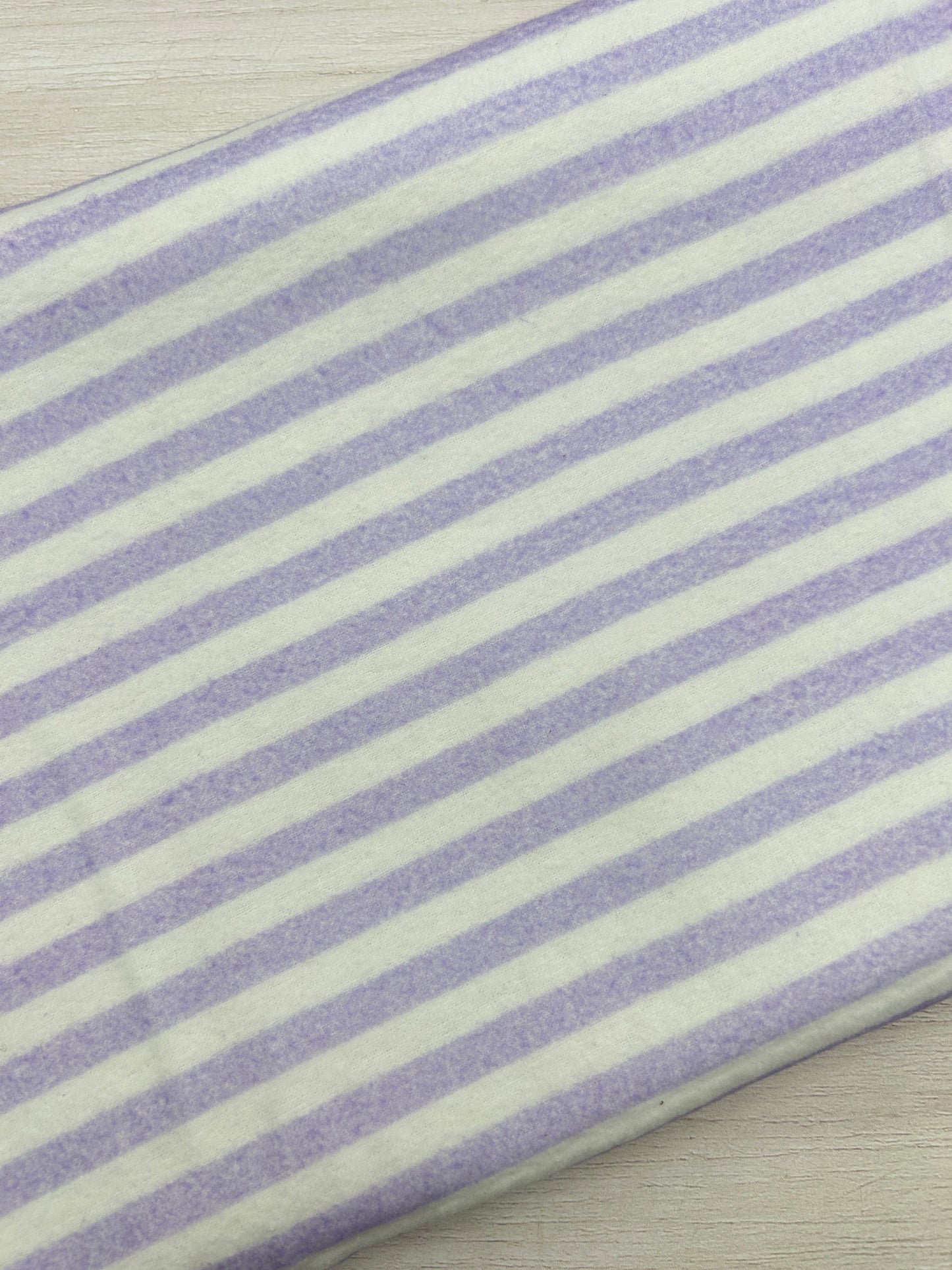 Lavender Stripes - Flannel Fabric
