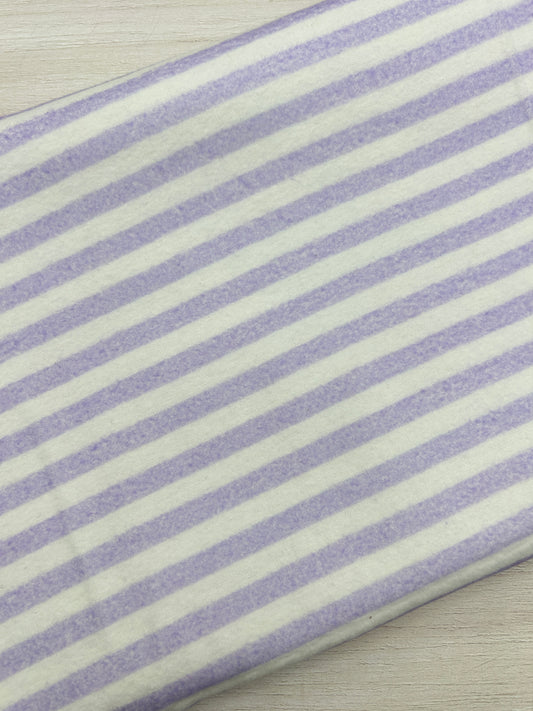 Lavender Stripes - Flannel Fabric