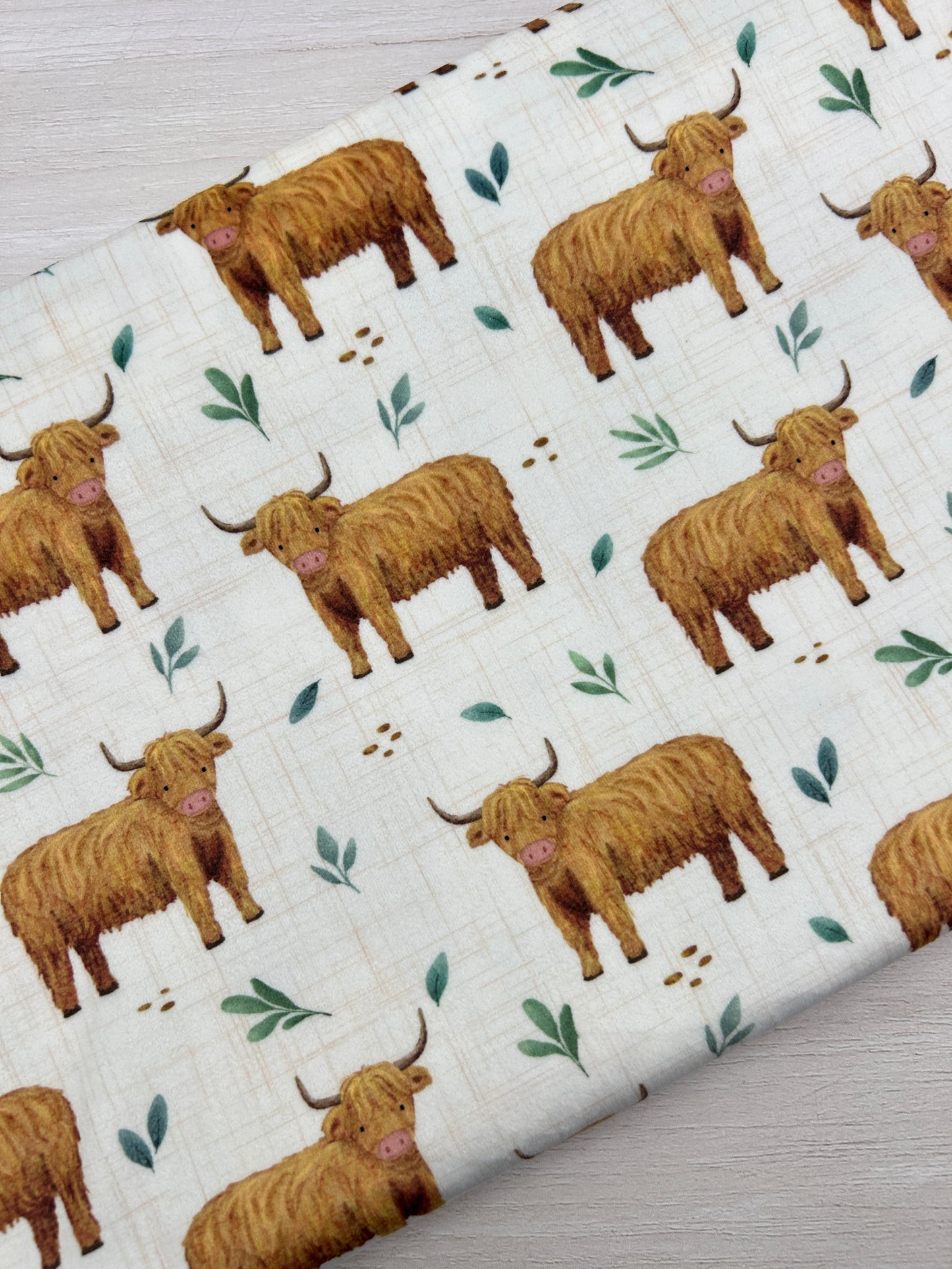 Highland Cows - Minky Fabric