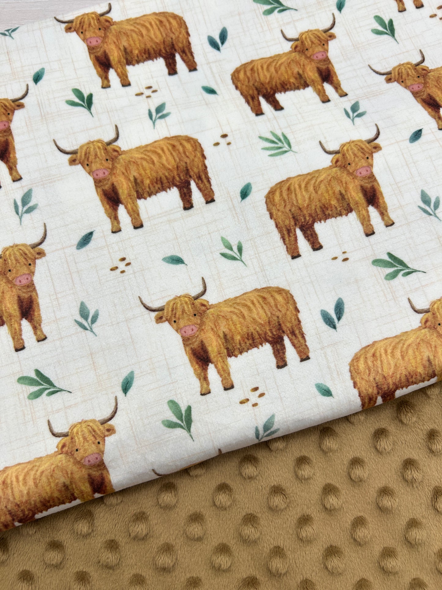 Highland Cows - Minky Fabric