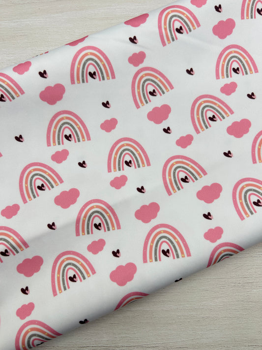 Sweet Pink Rainbow - PUL Fabric
