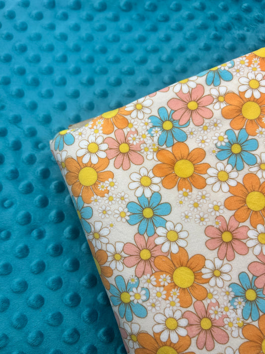 Retro Daisy - Minky Fabric