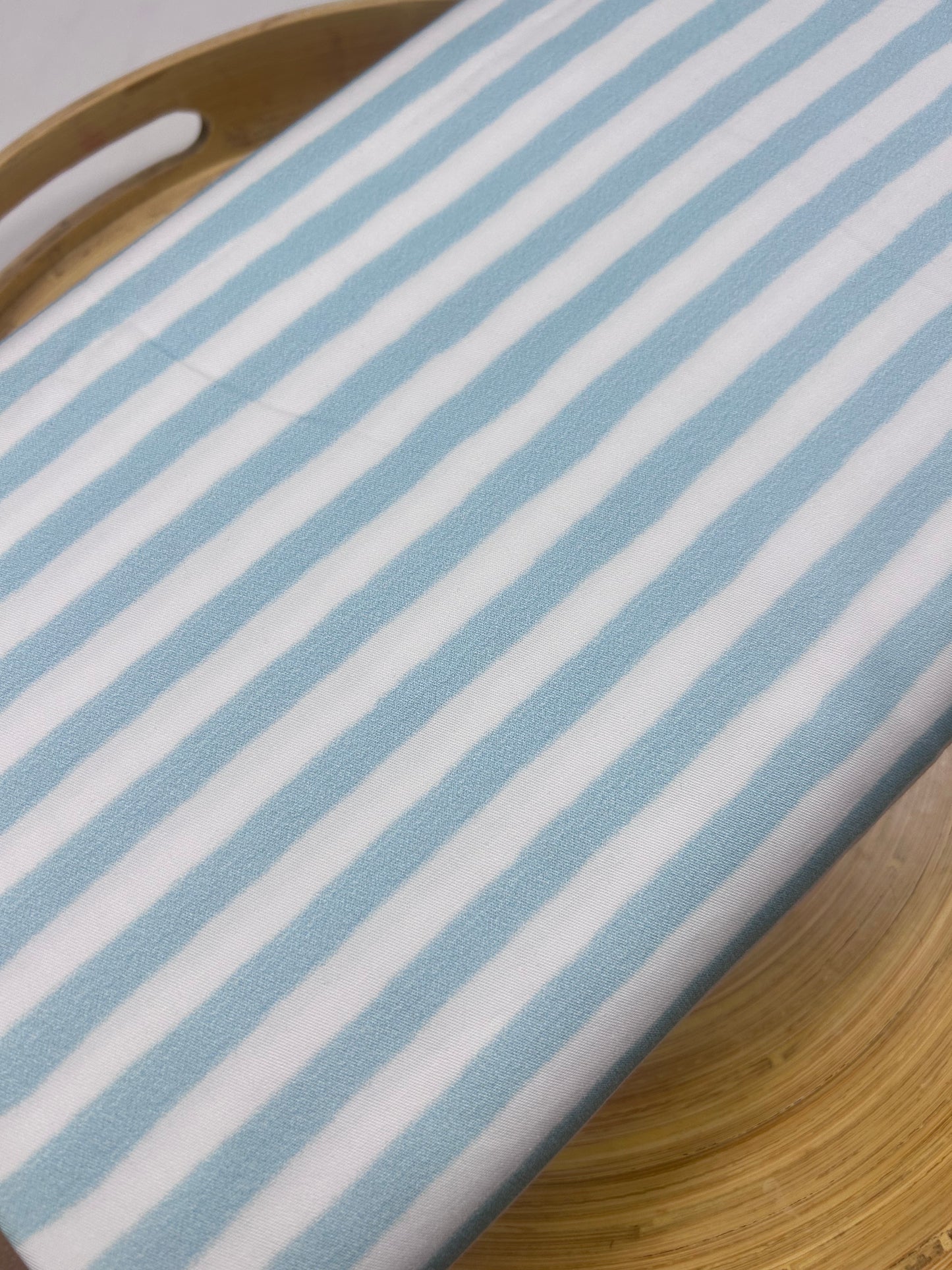 Blue & White Stripes - Woven Fabric
