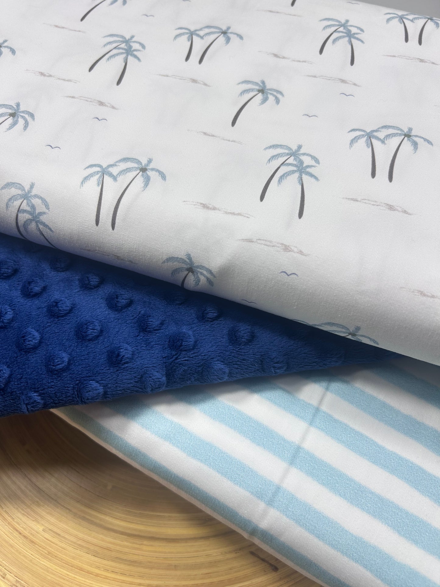 Blue & White Stripes - Woven Fabric