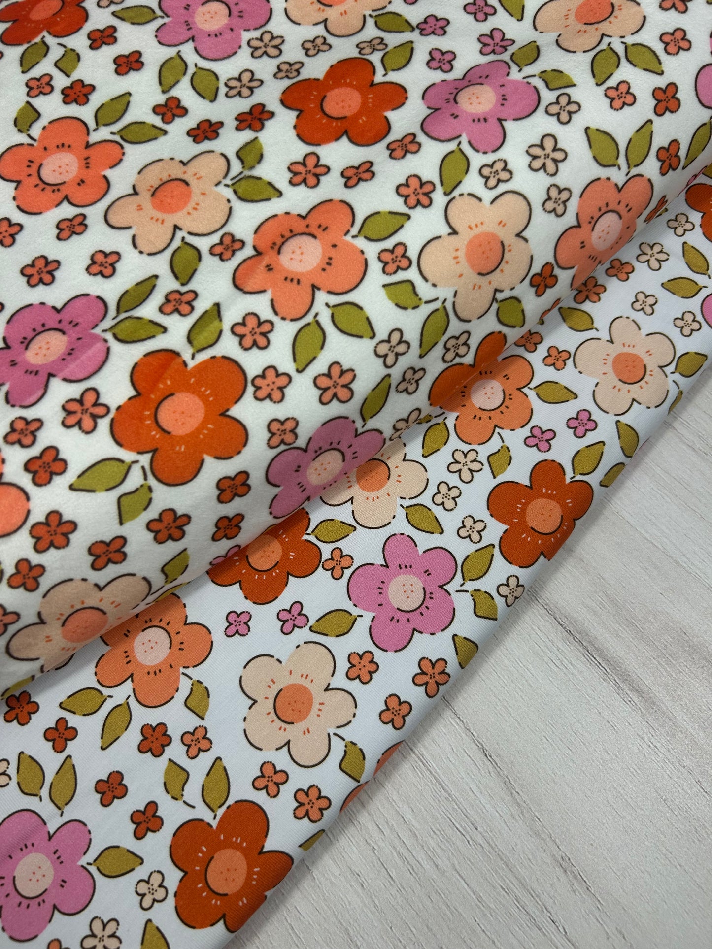 Cute Floral - Minky Fabric