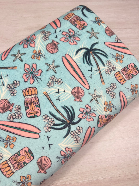 Tiki Tropical - Minky Fabric
