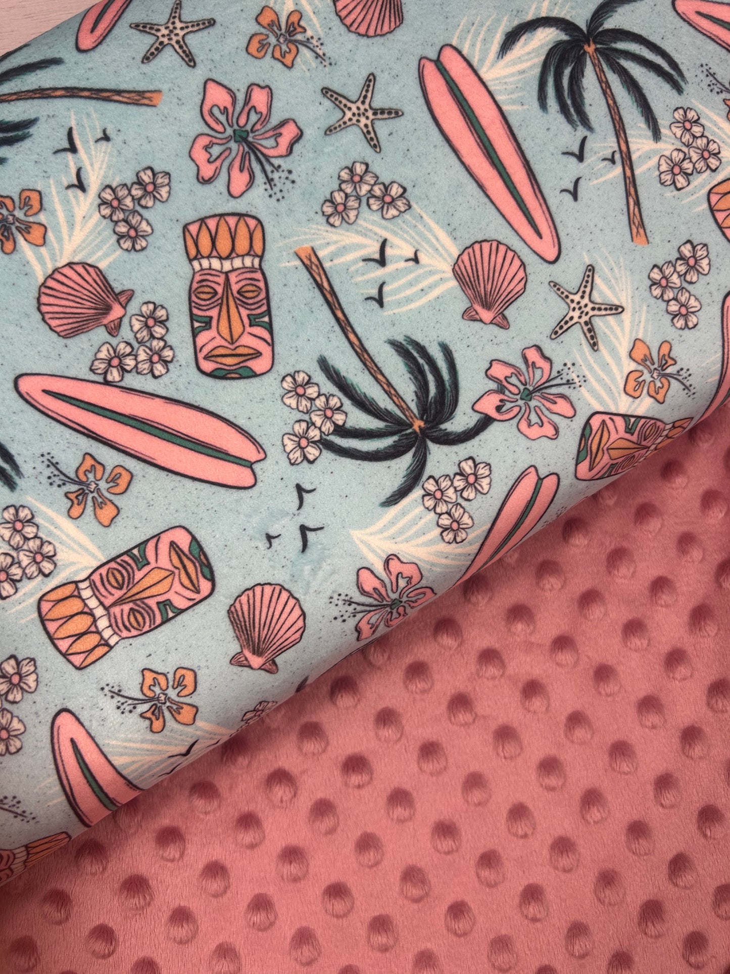 Tiki Tropical - Minky Fabric