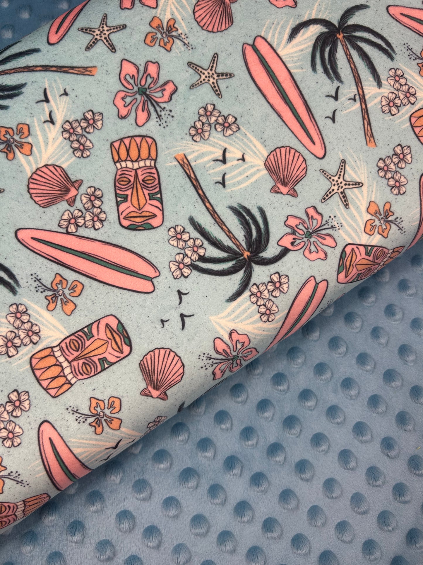 Tiki Tropical - Minky Fabric