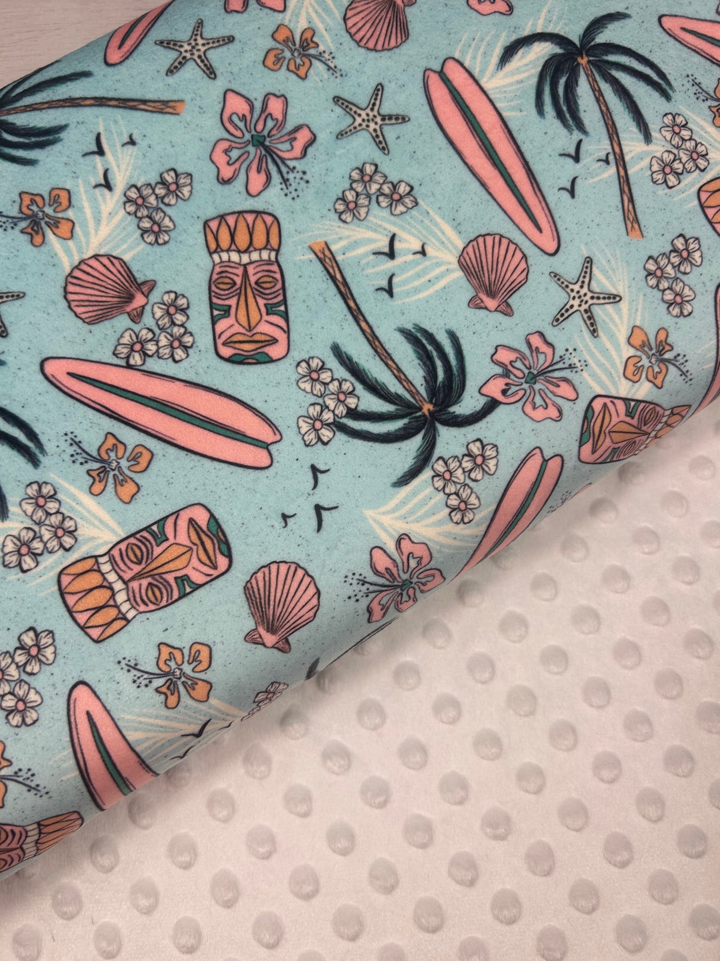 Tiki Tropical - Minky Fabric