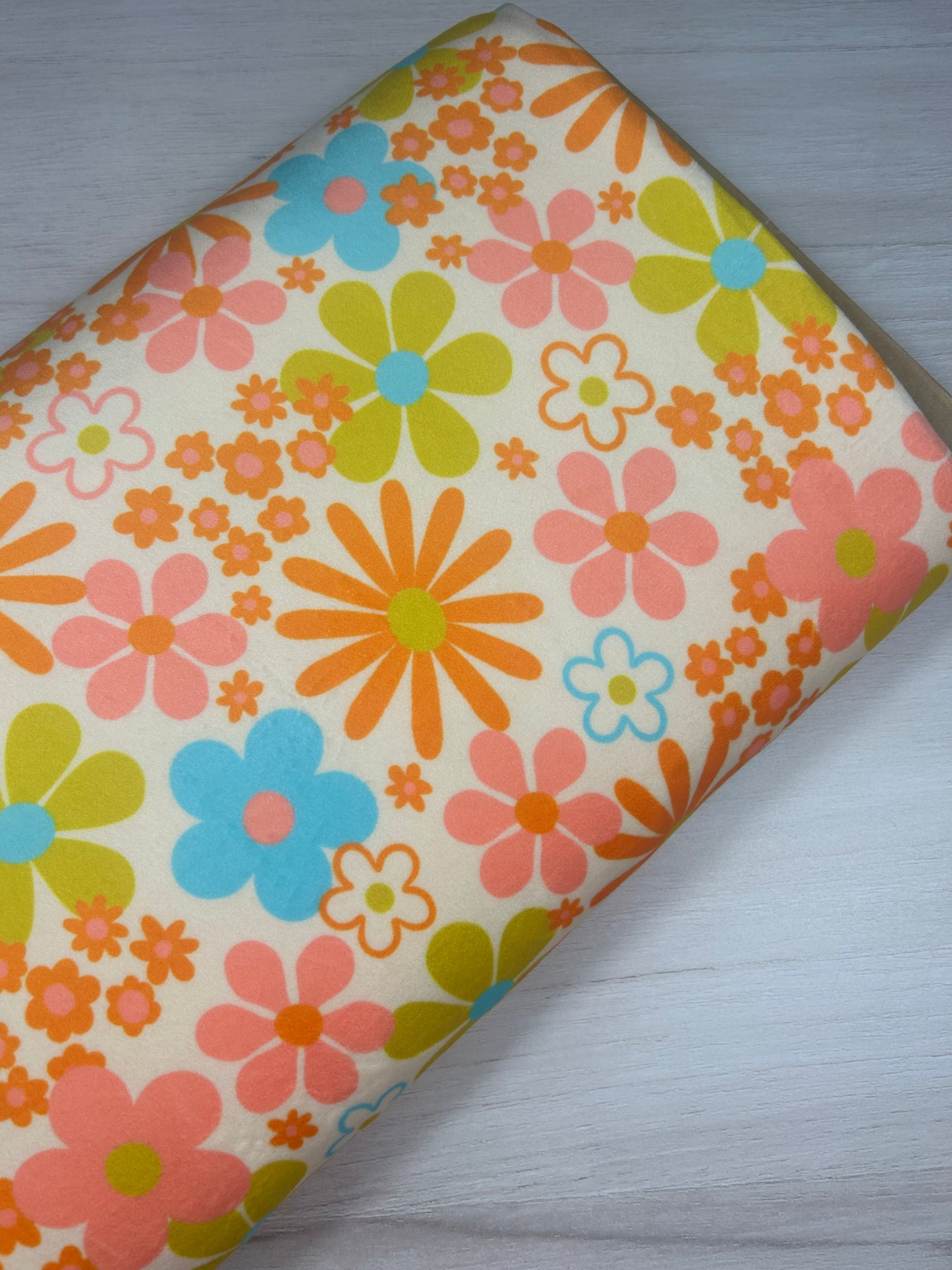 Funky Summer Florals - Minky Fabric