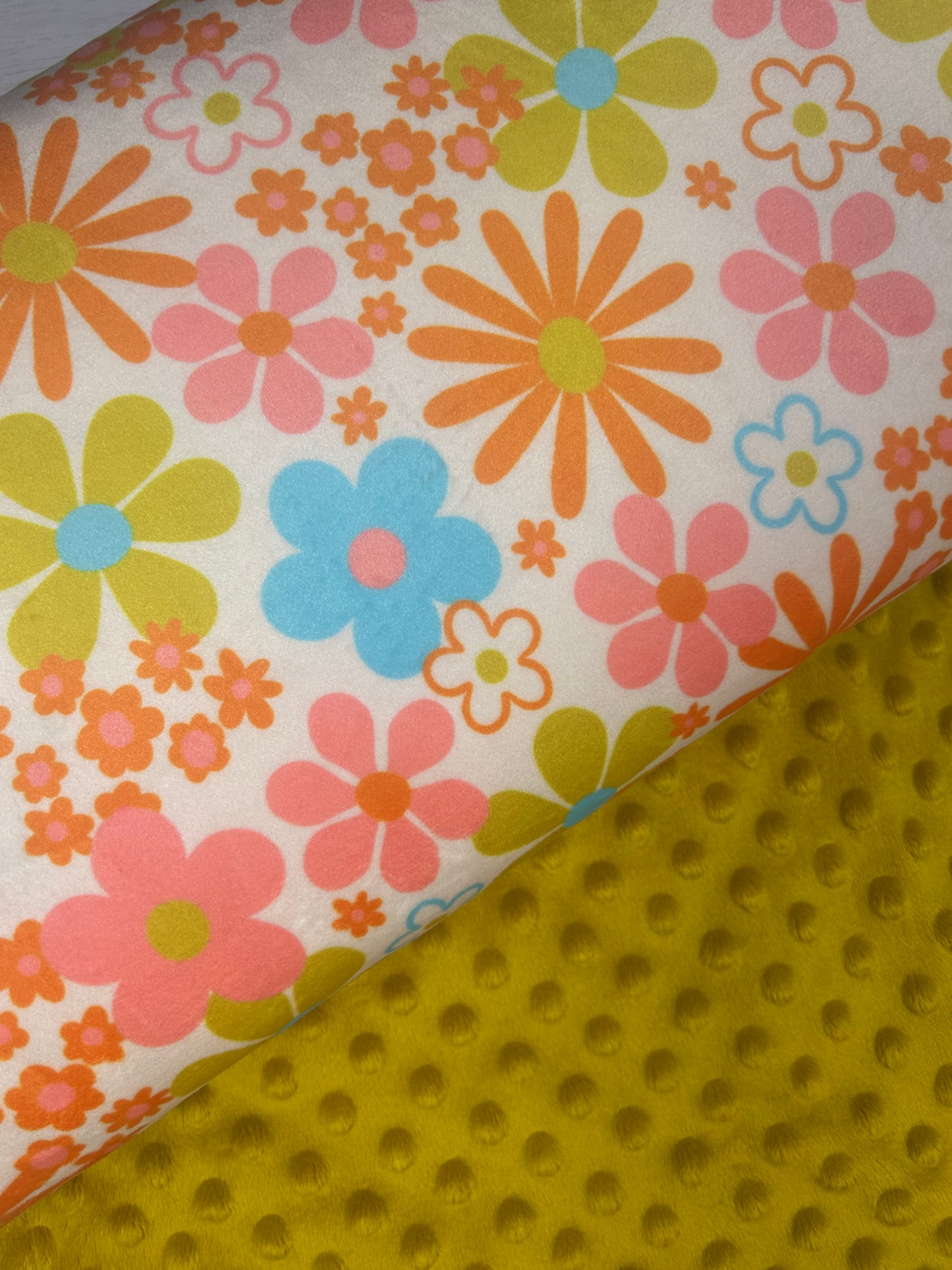 Funky Summer Florals - Minky Fabric
