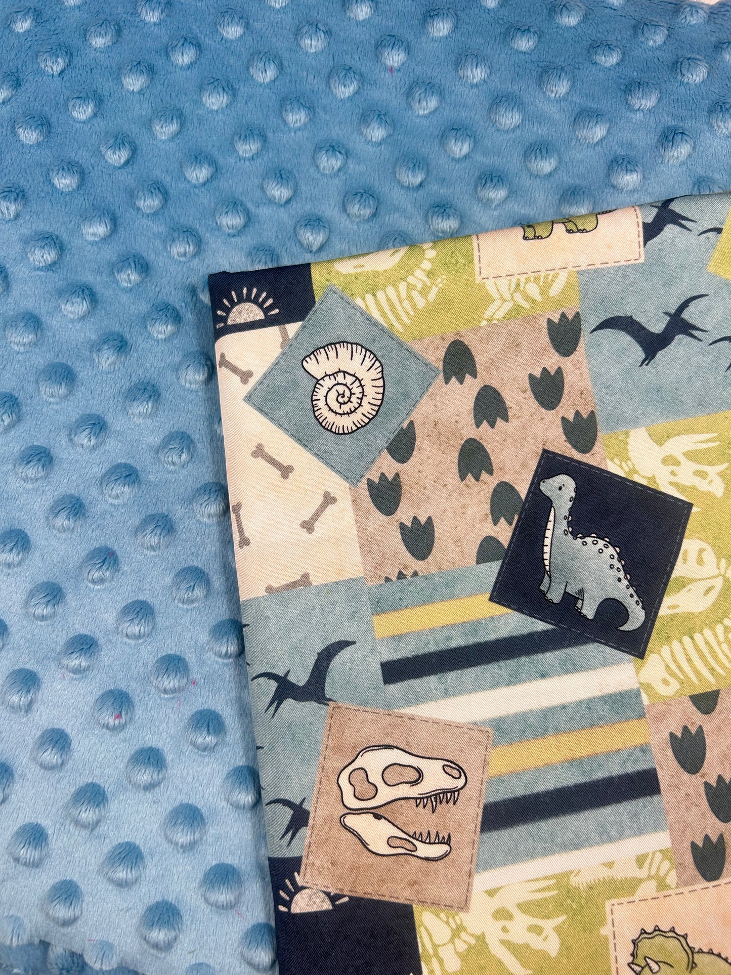 Premium Minky Dot Fabric - Delphinium