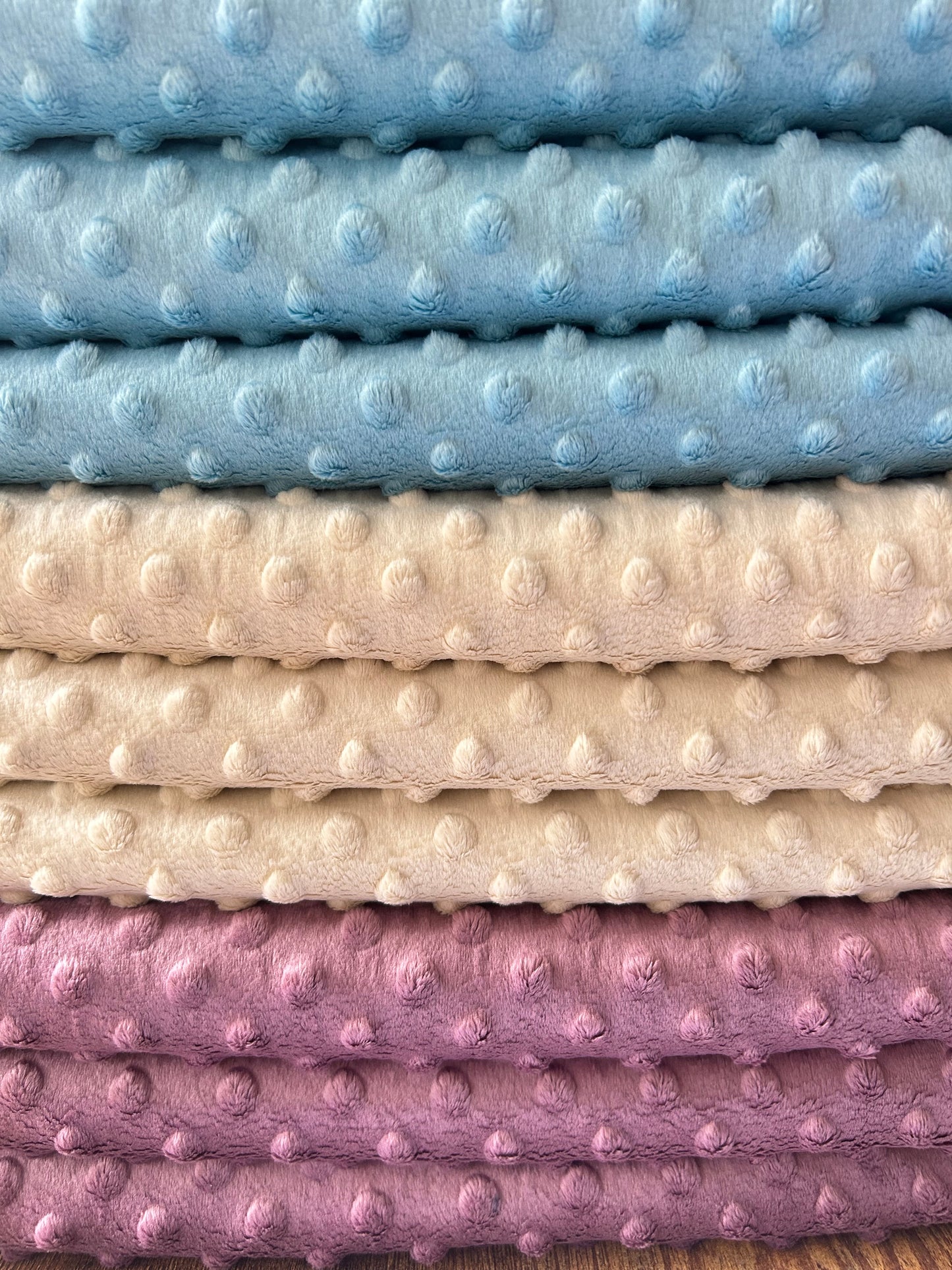 Premium Minky Dot Fabric - Delphinium