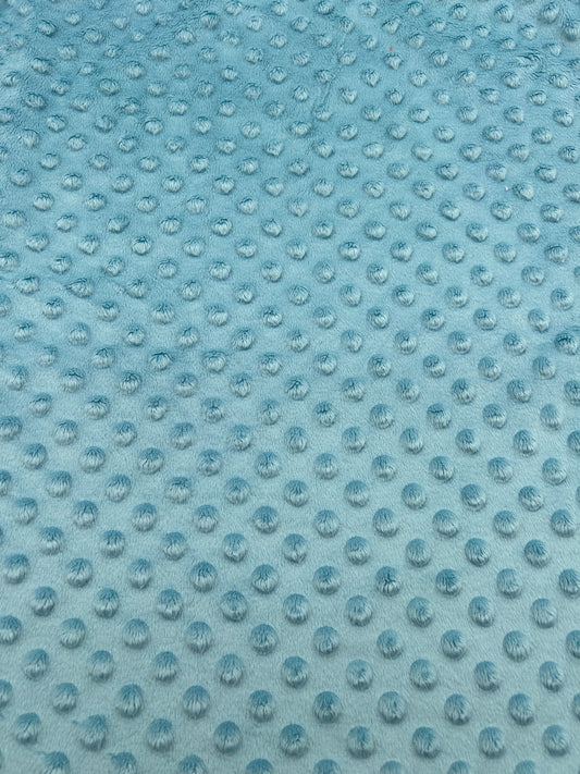 Premium Minky Dot Fabric - Delphinium