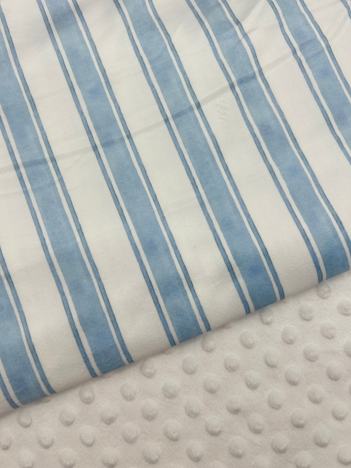 Premium Minky Dot Fabric - White