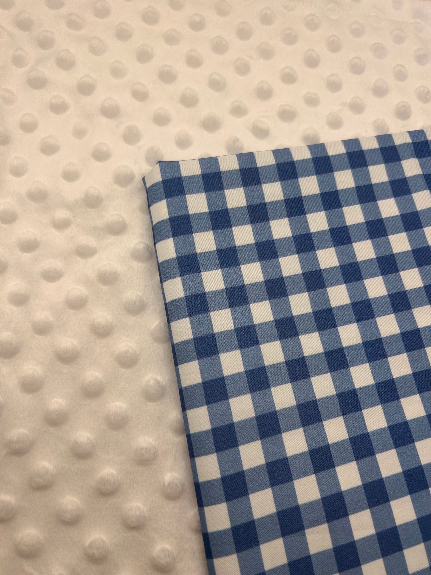 Gingham Blue Denim (September Pre-Order) - Fabric
