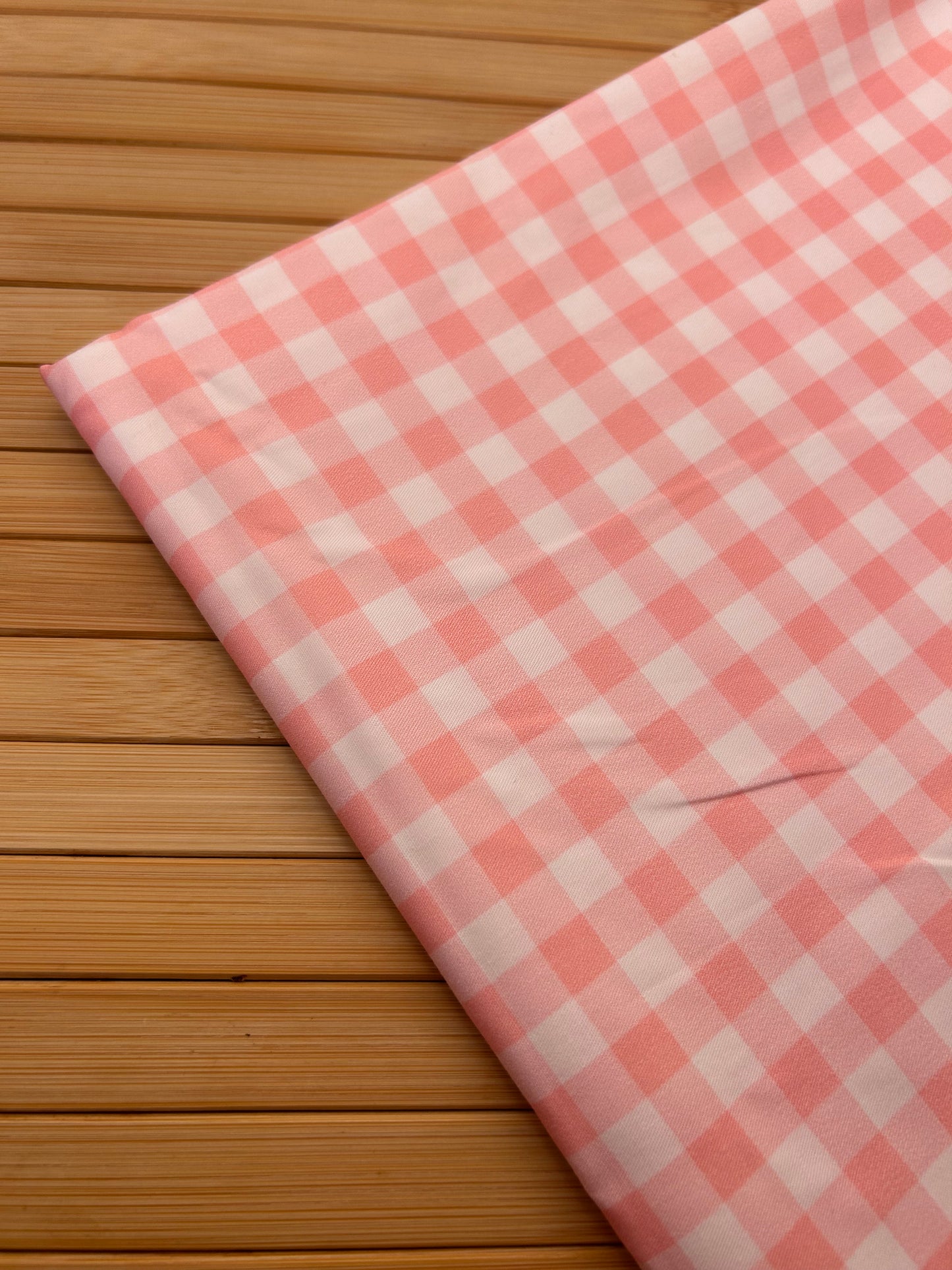 Gingham Soft Pink (September Pre-Order) - Fabric