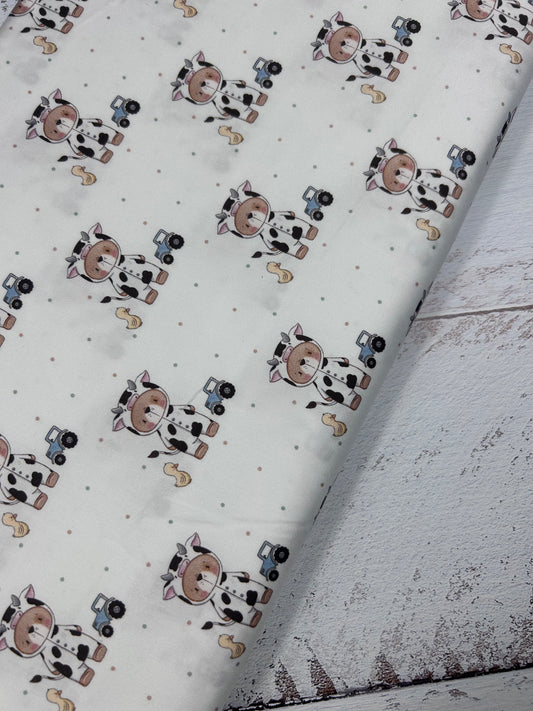 Bear-ly a Cow - Cotton Sateen Fabric
