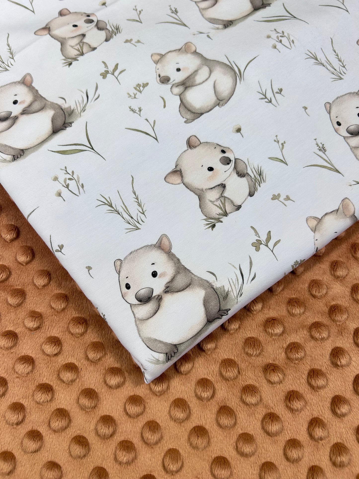 Baby Wombat - Minky Fabric