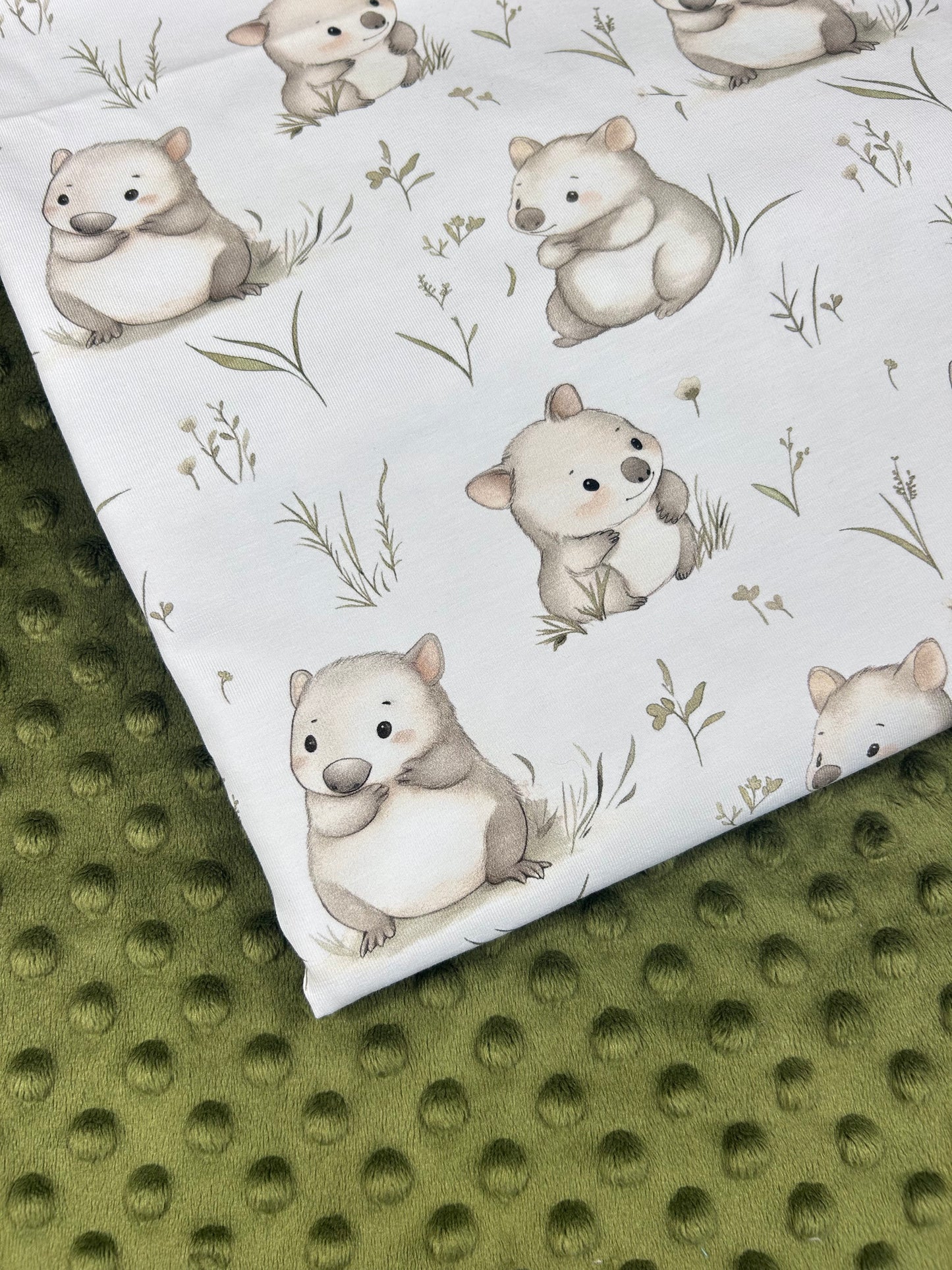 Baby Wombat - Minky Fabric