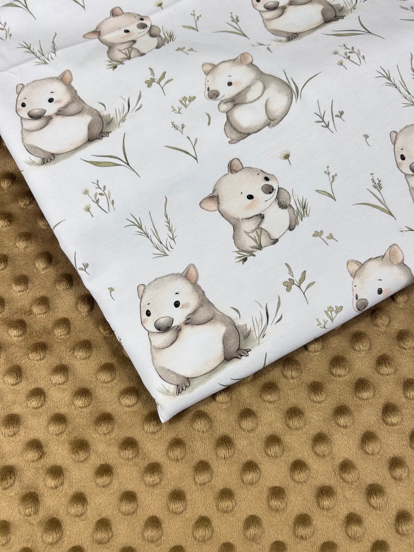 Baby Wombat - Minky Fabric