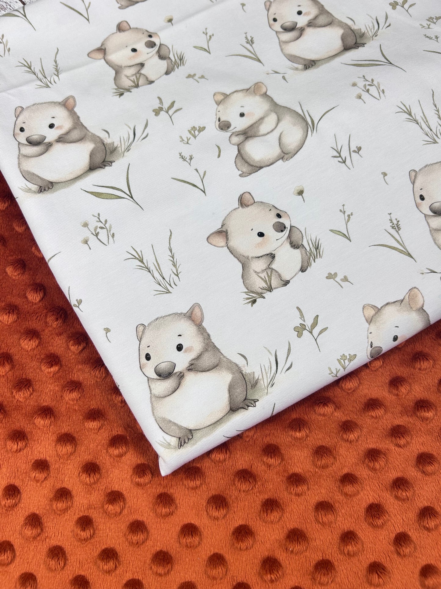 Baby Wombat - Minky Fabric