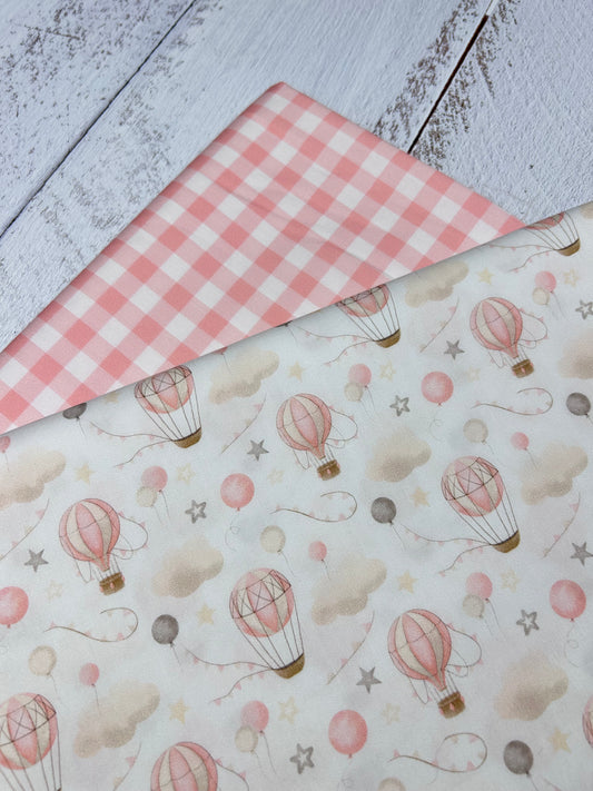 Hot Air Balloon’s Baby Pink - Minky Fabric