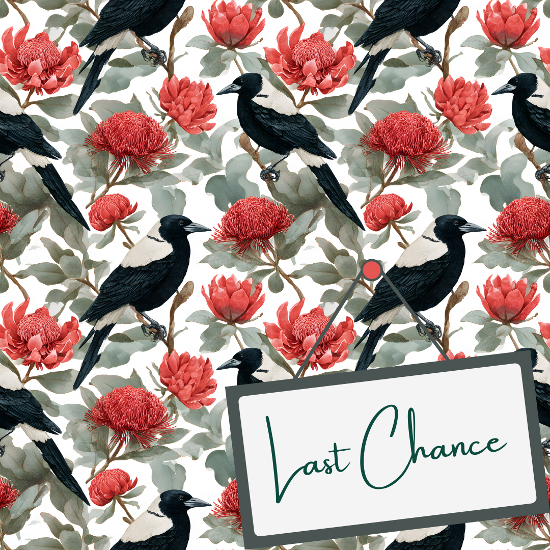 Banksia Magpies (September Pre-Order) - Fabric