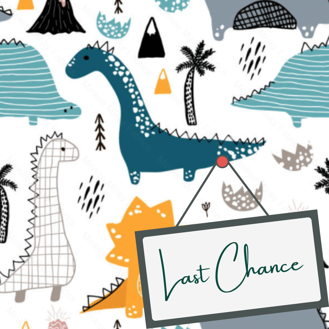 Blue Dinosaur (September Pre-Order) - Fabric