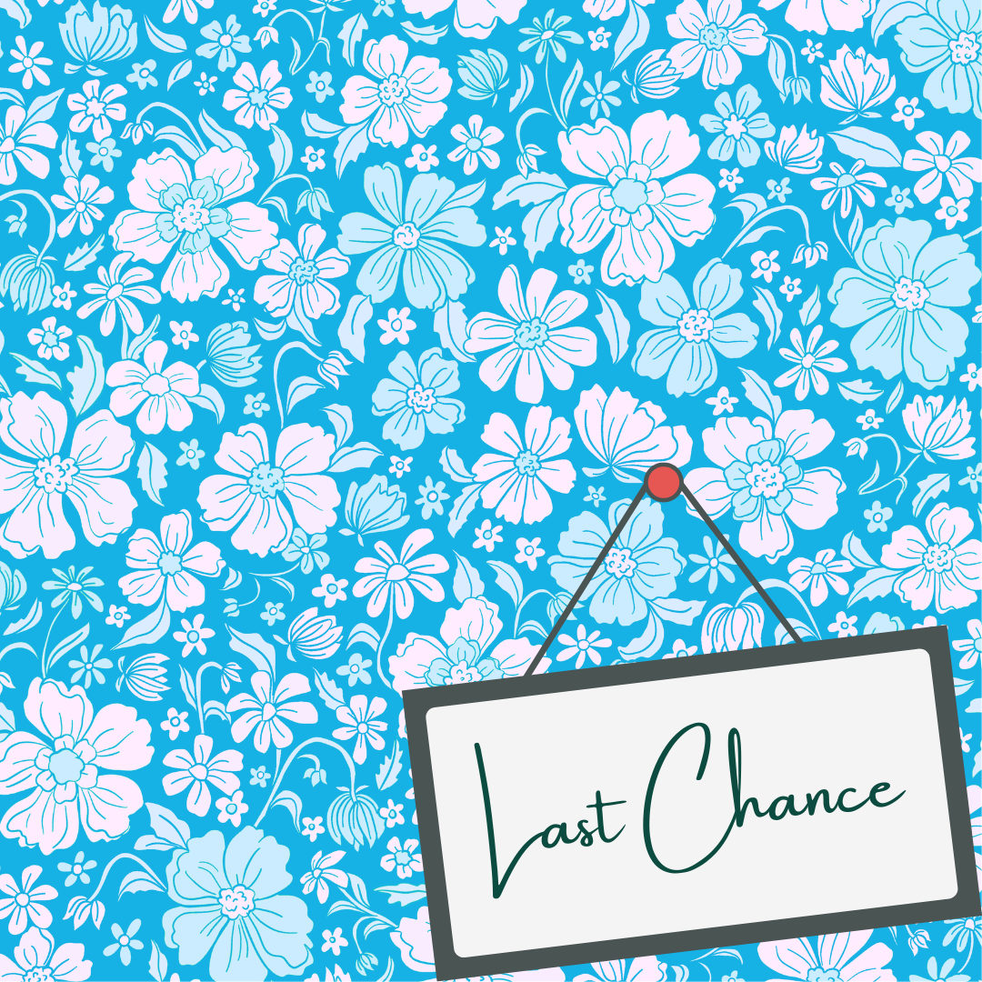Blue Hawaiian Floral (September Pre-Order) - Fabric