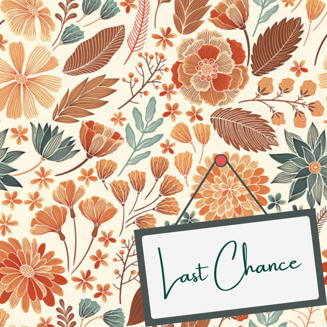 Boho Floral Terracotta (September Pre-Order) - Fabric