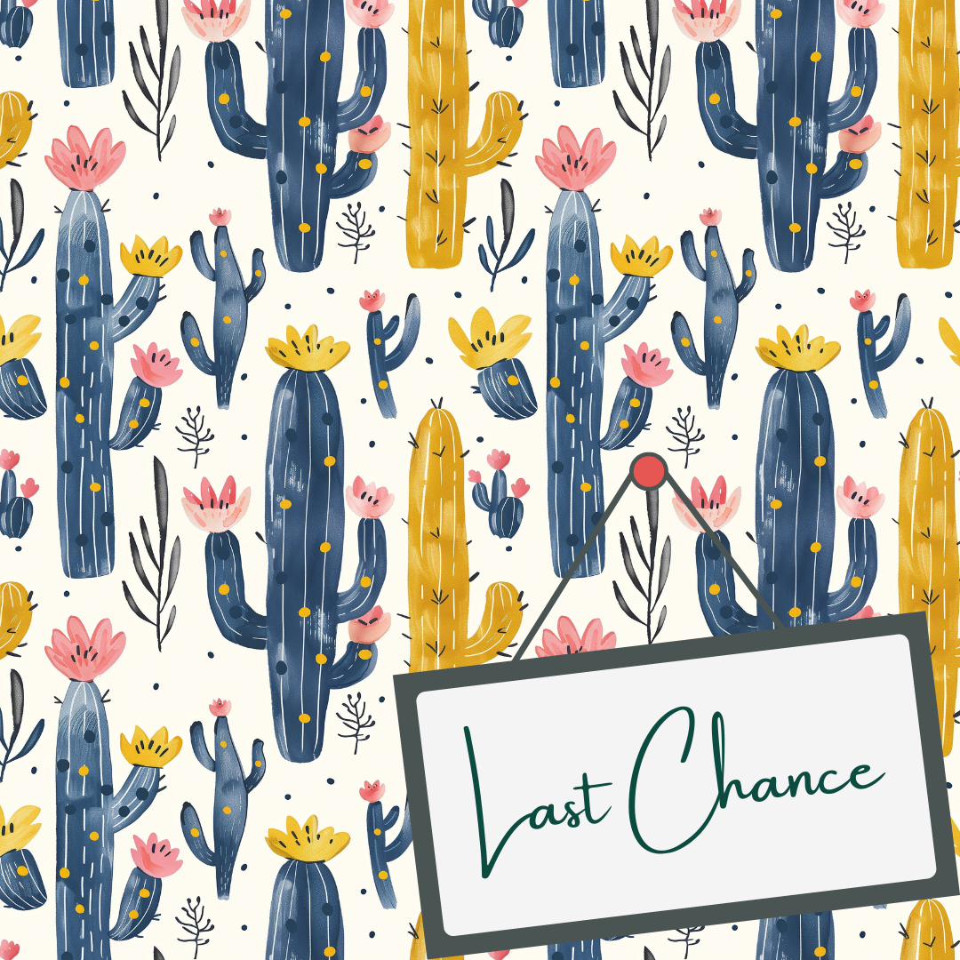 Colourful Cactus (September Pre-Order) - Fabric
