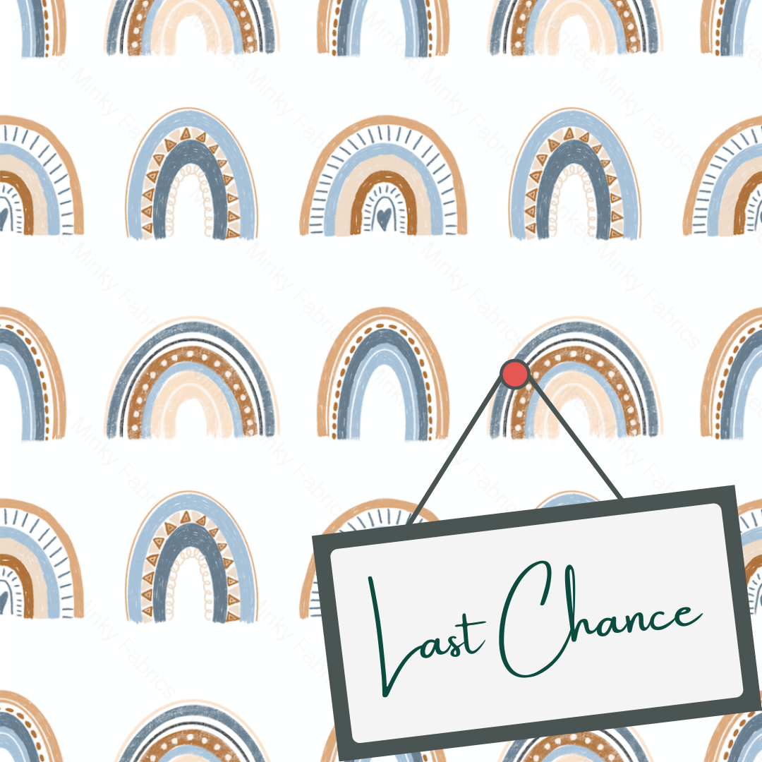 Earthy Blue Rainbow (September Pre-Order)- Fabric