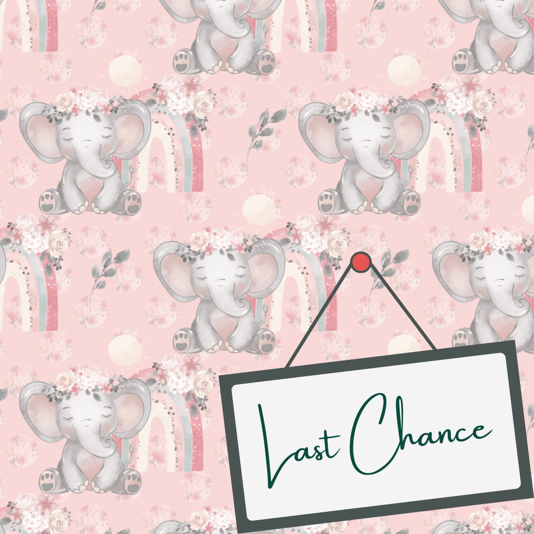 Eliza Elephant - Soft Pink (September Pre-Order) - Fabric