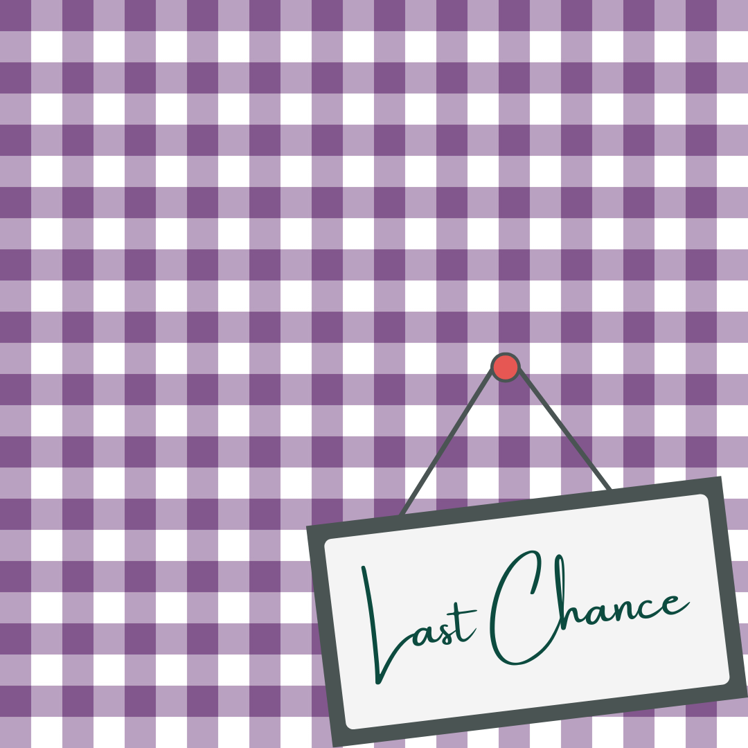 Gingham Purple (September Pre-Order) - Fabric