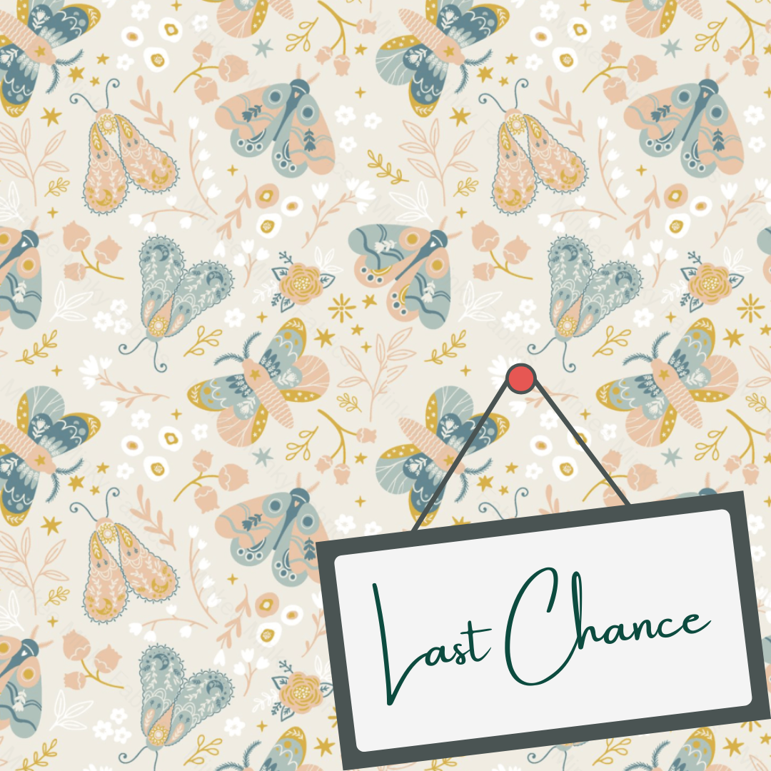 Muted Spring Butterflies (September Pre-Order) - Fabric