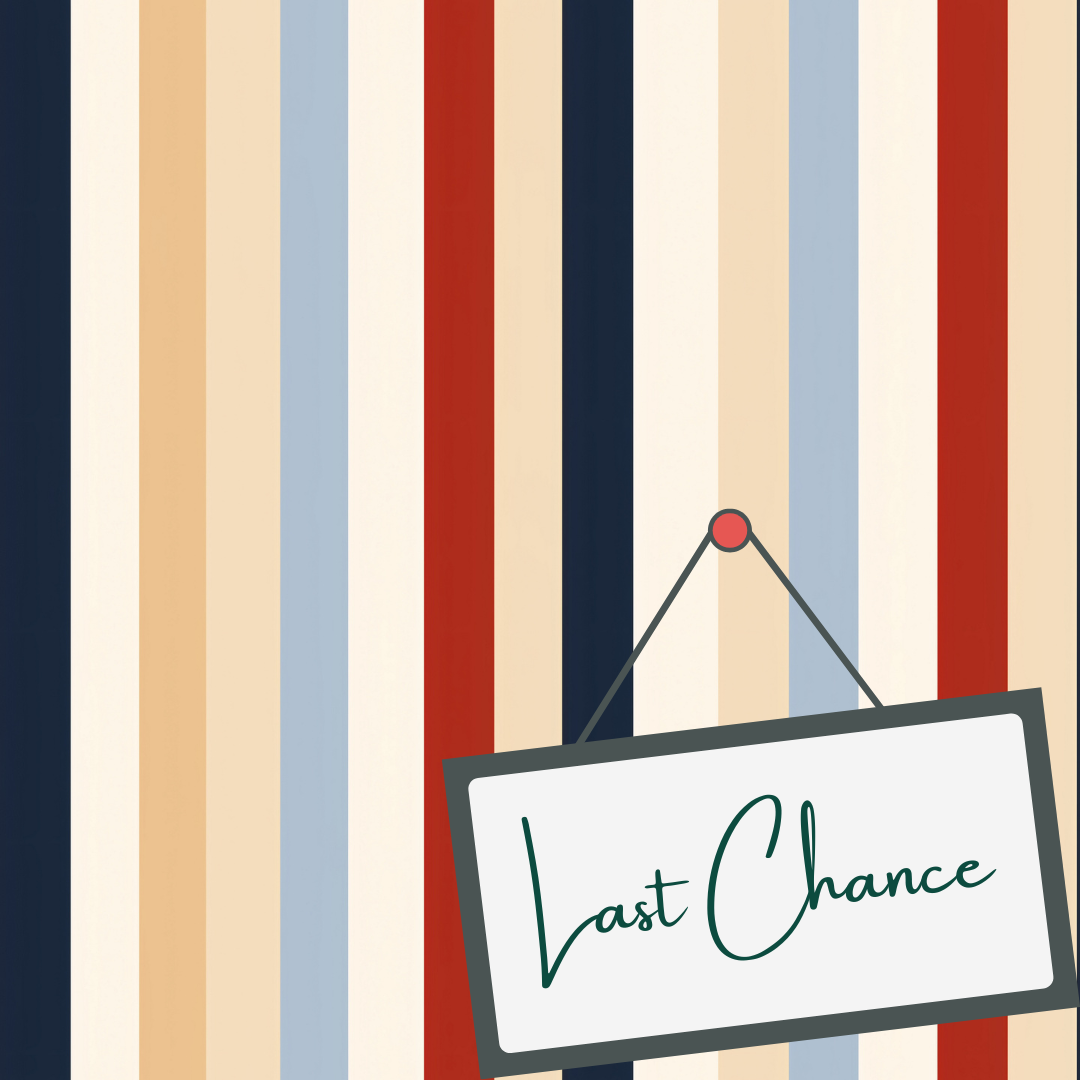 Navy Stripes Combination (September Pre-Order) - Fabric