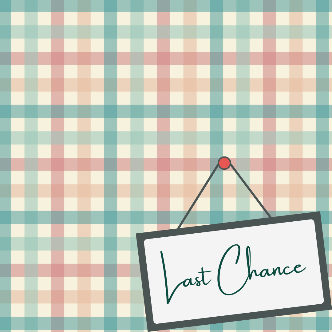 Red & Teal Gingham (September Pre-Order) - Fabric
