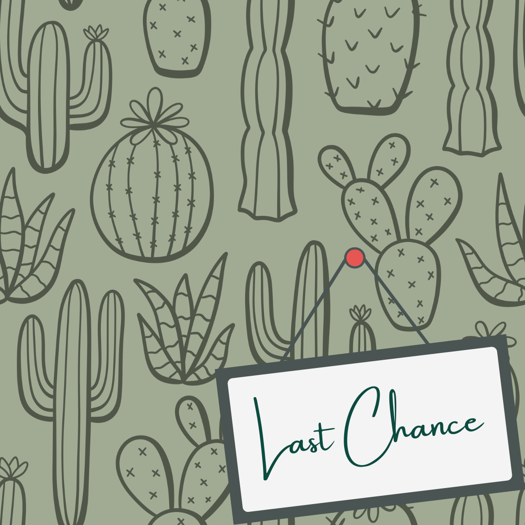 Sage Cactus (September Pre-Order) - Fabric
