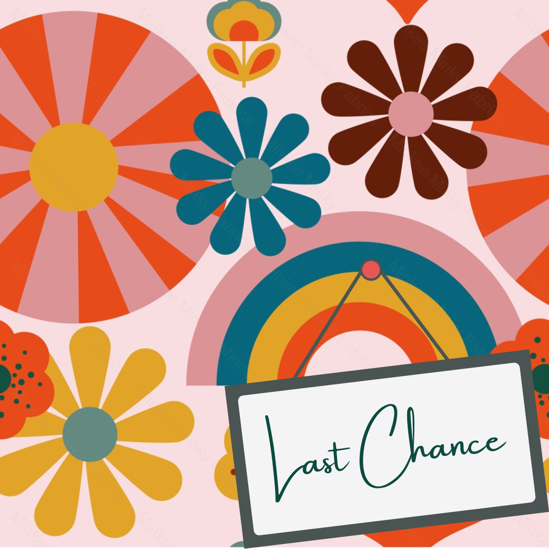 Seventies Rainbow Floral (September Pre-Order) - Fabric