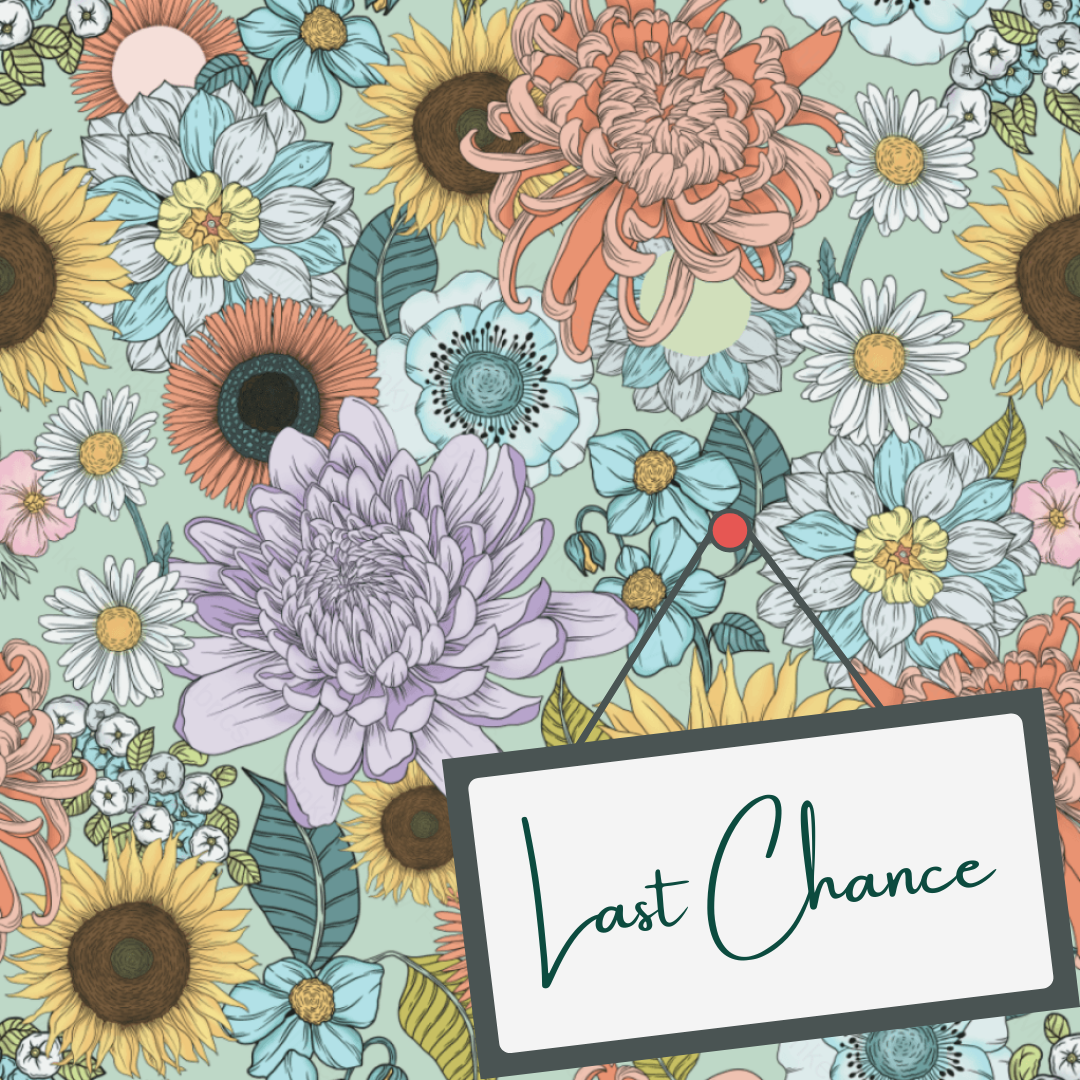 Spring on Mint (September Pre-Order) - Fabric