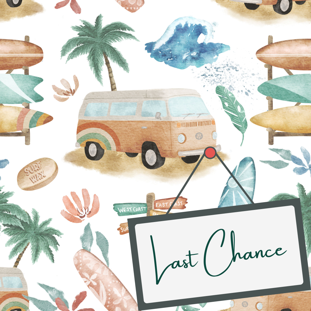 Surfing Kombi (September Pre-Order) - Fabric