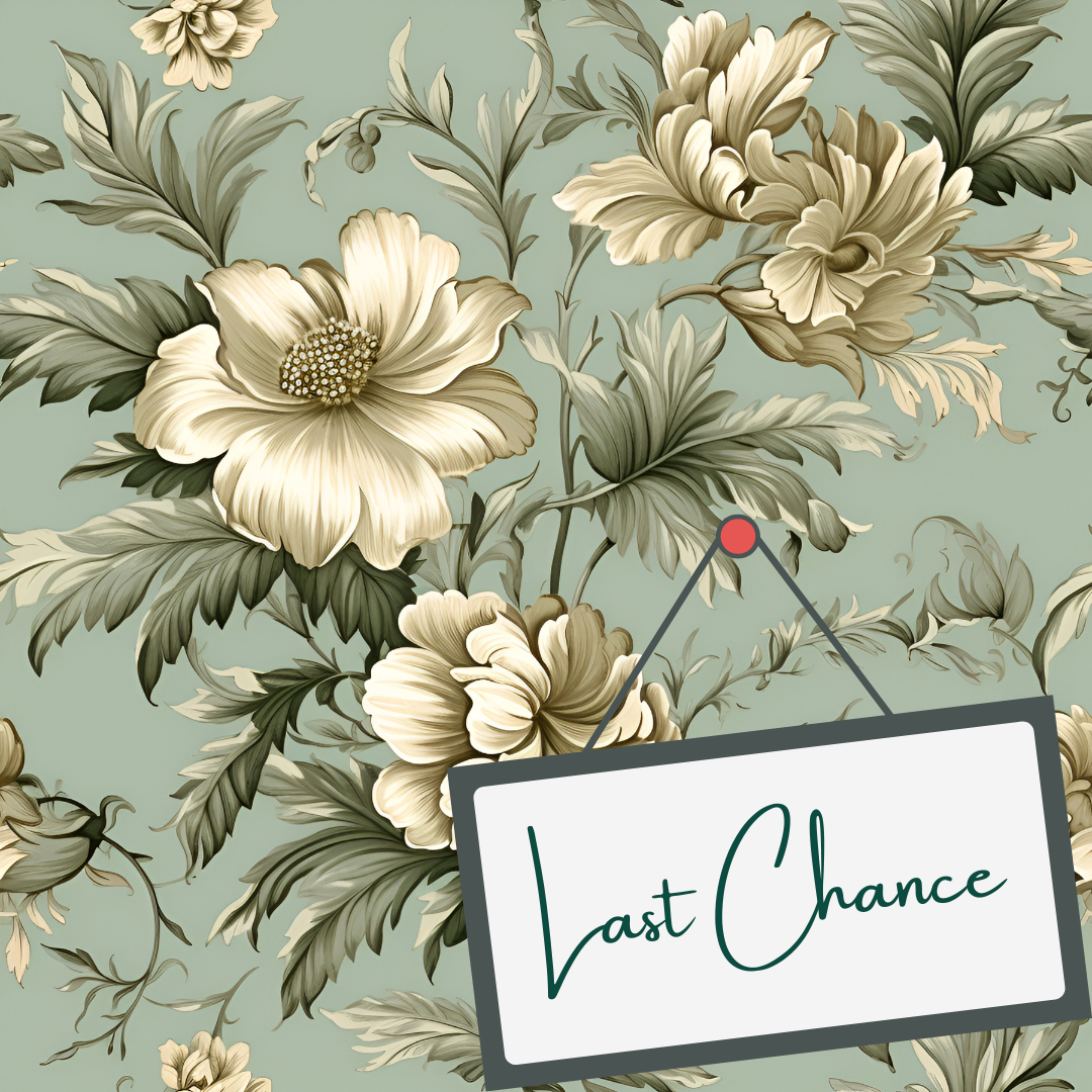Vintage Blue Florals (September Pre-Order) - Fabric