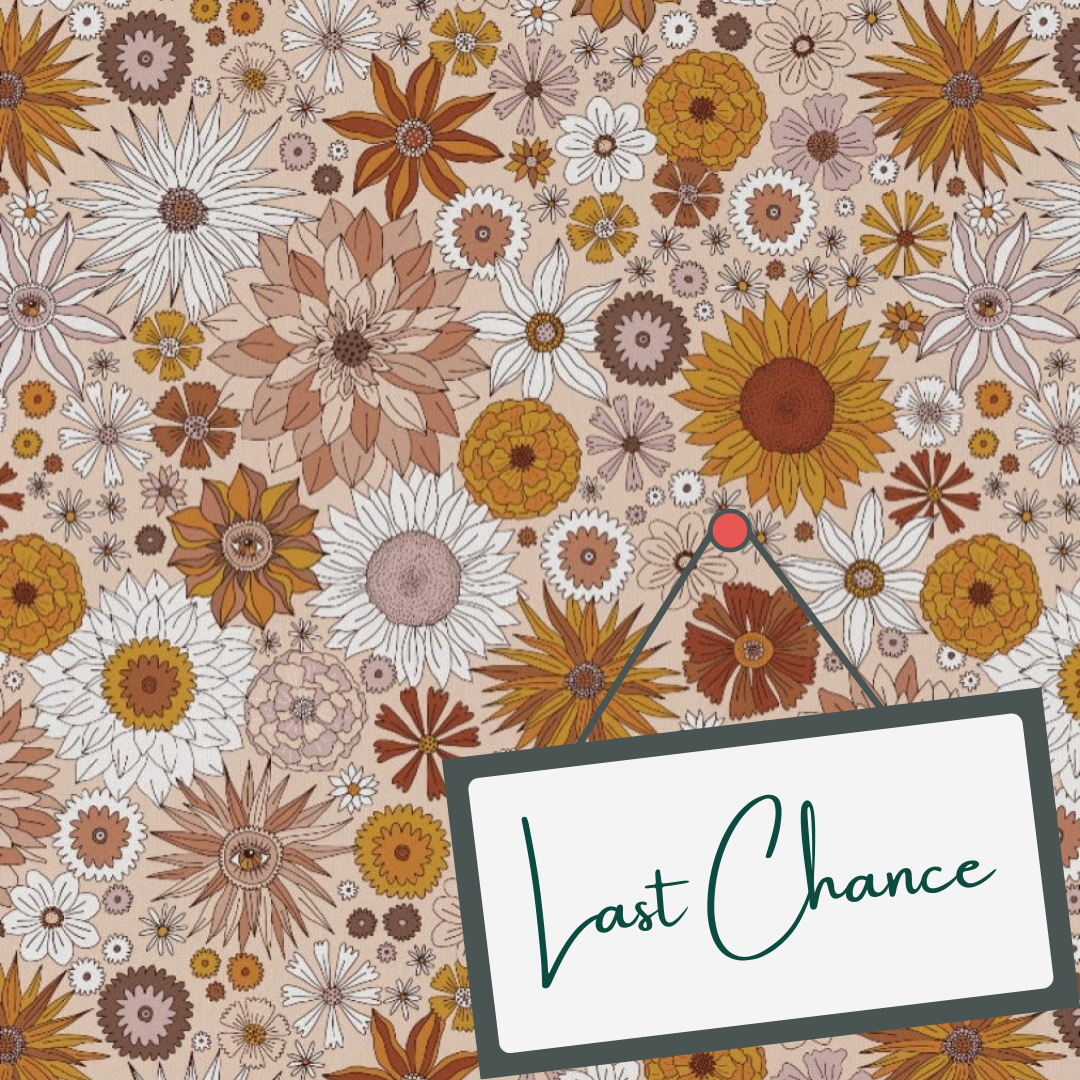 Vintage Boho Floral Pink (September Pre-Order) - Fabric