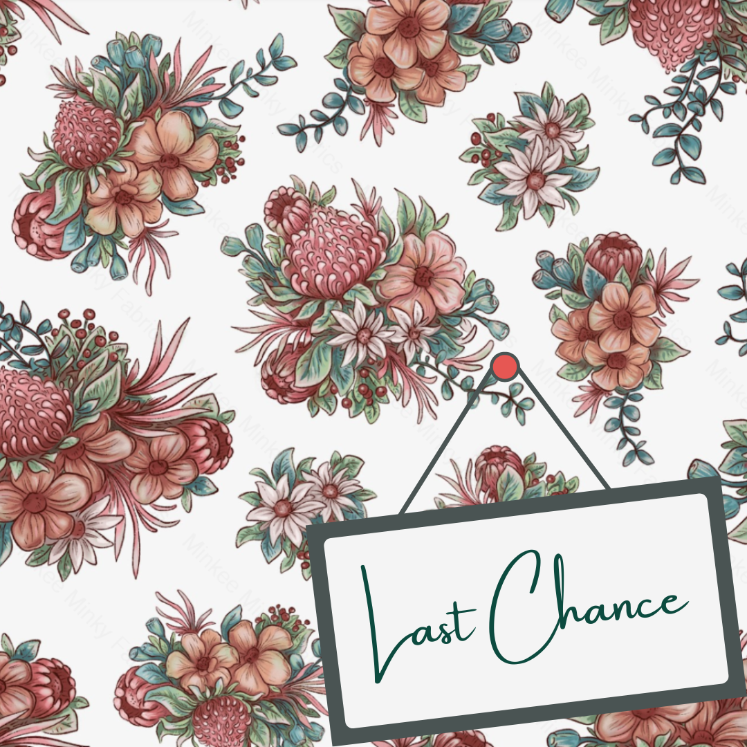 Waratah White (September Pre-Order) - Fabric