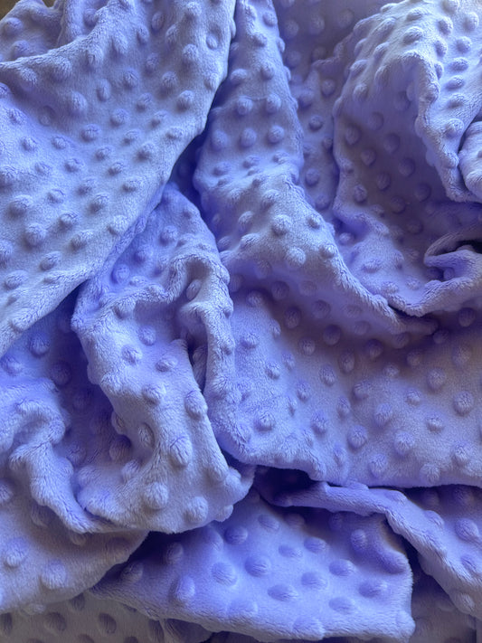 Premium Minky Dot Fabric - Lavender
